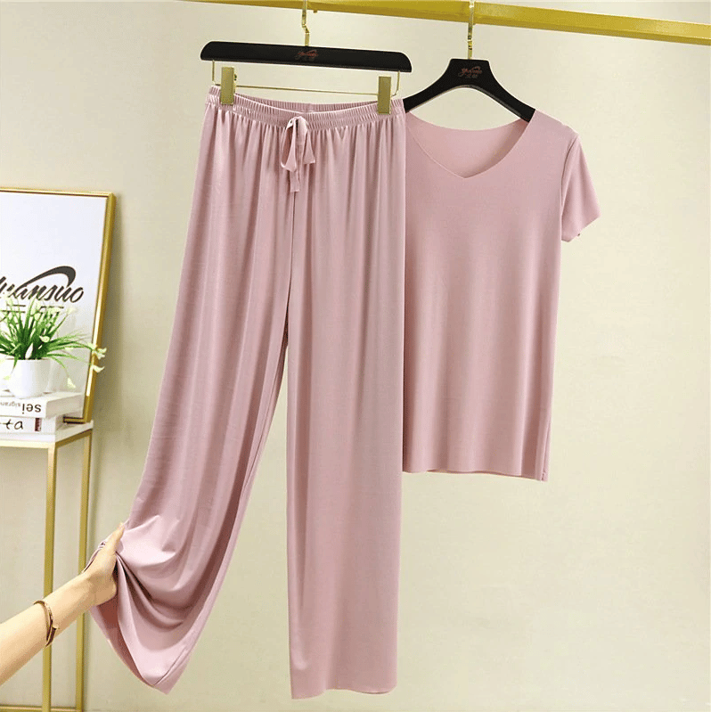 Womens Ladies Ice Silk Elastic Soft Loose Safety Pants Safe
